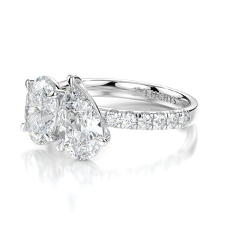 The Promise of Two - Oval and Pear Toi et Moi Engagement Ring