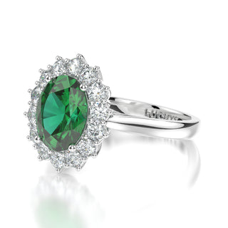 Iris Emerald Ring