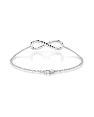925 Sterling Silver Infinity Moissanite Bracelet