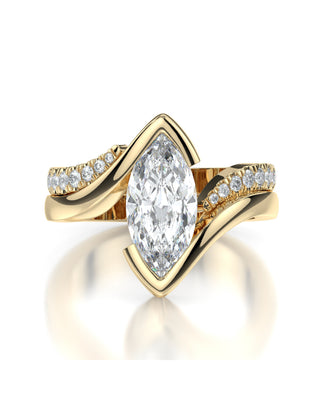 Jackie By-Pass Wedding Ring Set