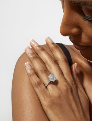 Eloise Floral Diamond Engagement Ring