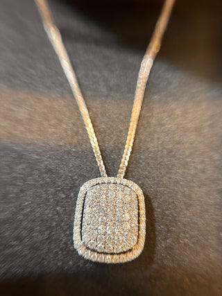 Preloved Halo Cluster Diamond Neckpiece