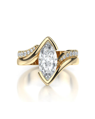 Jackie By-Pass Wedding Ring Set