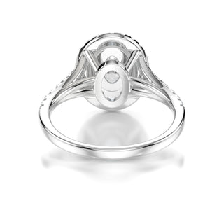 Gaia Oval Double Halo Natural Diamond Engagement Ring