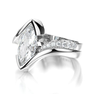 Jackie By-Pass Wedding Ring Set