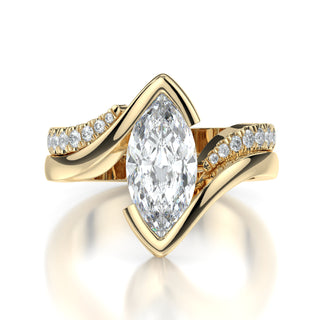 Jackie By-Pass Wedding Ring Set