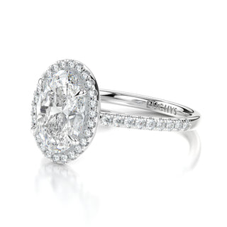 Celine Engagement Ring with Accented Stones