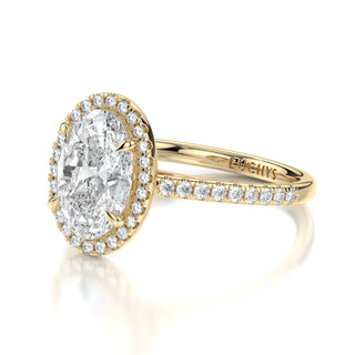 Celine Engagement Ring with Accented Stones