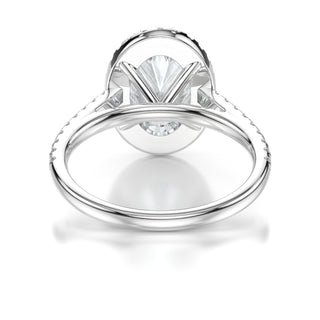 Celine Engagement Ring with Accented Stones