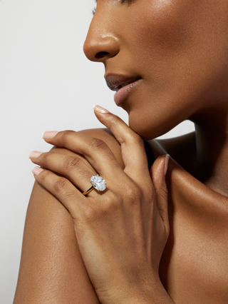 Celine Diamond Engagement Ring and Wedding Band Set